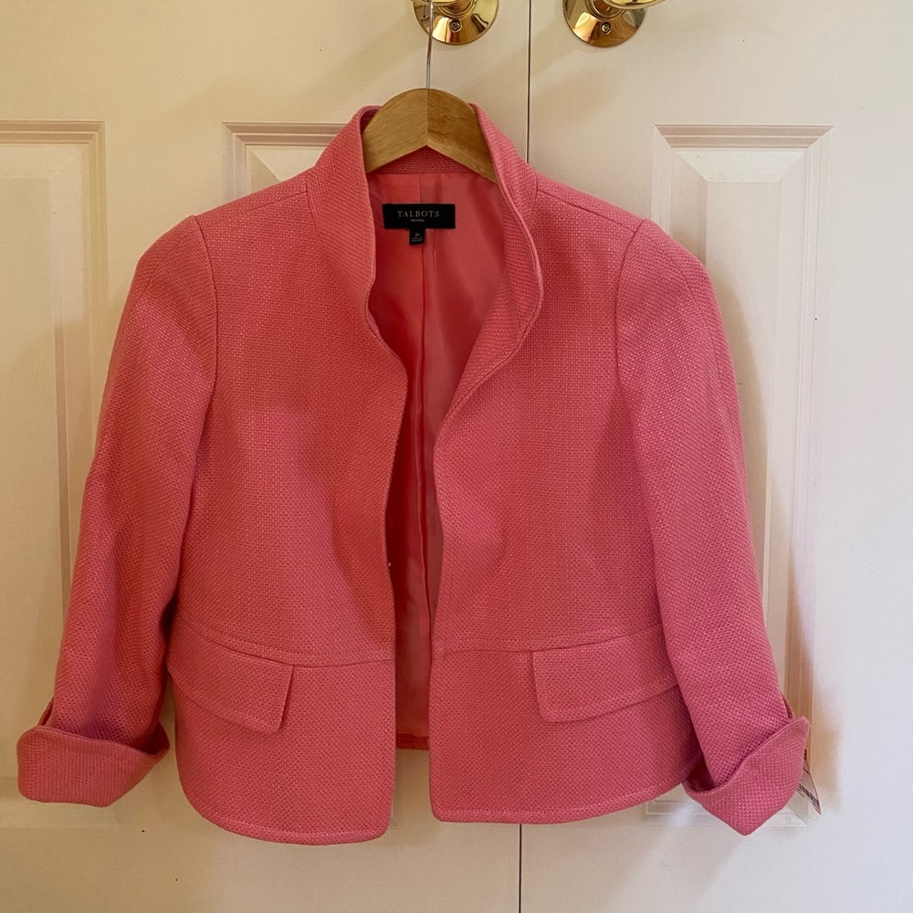 Pink Talbots blazer